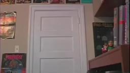 angry video game nerd door