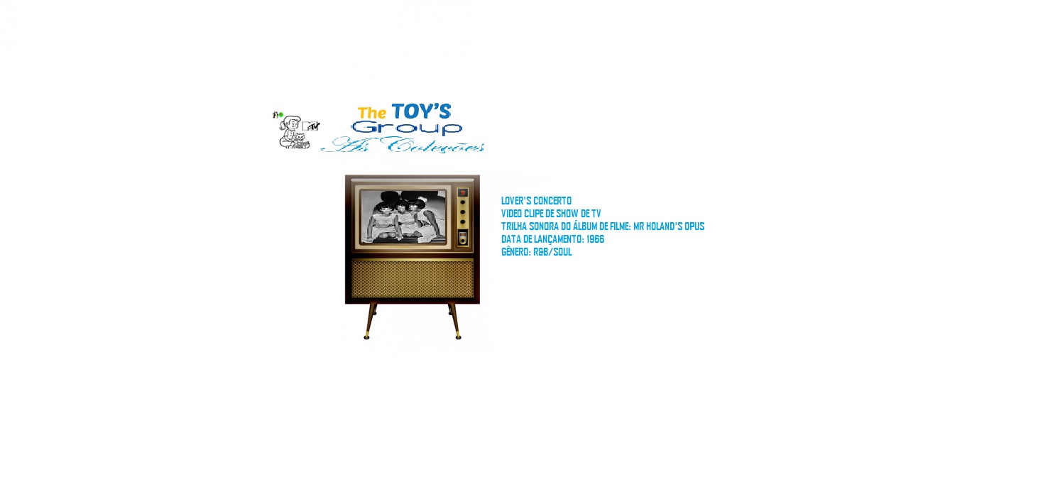 THE TOYS _ LOVER'S CONCERTO VIDEO CLIPE DE TV