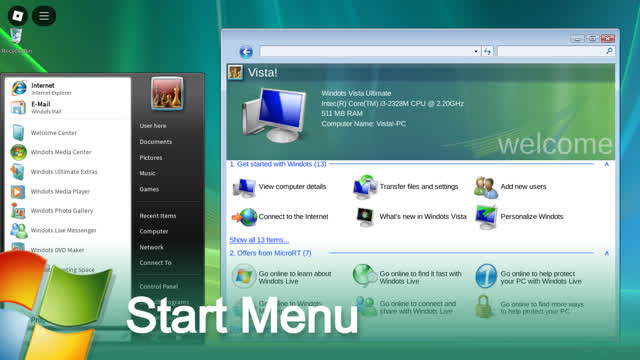 Roblox Windows Vista trailer