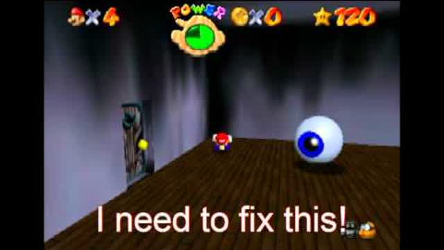 super mario 64 blooper: time freeze