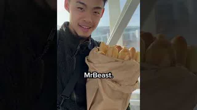 Would You Fly To Paris For A Baguette? - MrBeast Short video 4