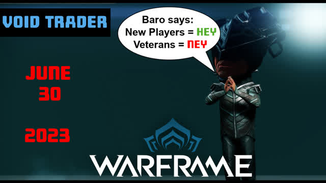 Warframe Voidtrader June 30 2023