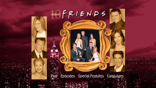 Friends Season 10 DVD Main Menu