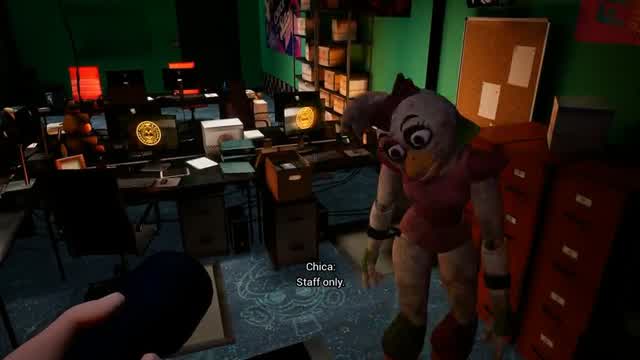 Fucking with Chica's AI in FNaF: Security Breach