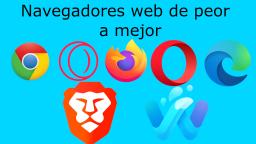 Navegadores web de peor a mejor (Remake)