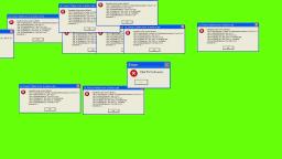 [GREEN SCREEN] Windows XP Error - VIRUS ERROR ☢ - FOOTAGE - SOUND