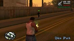 jugando Gta san andreas