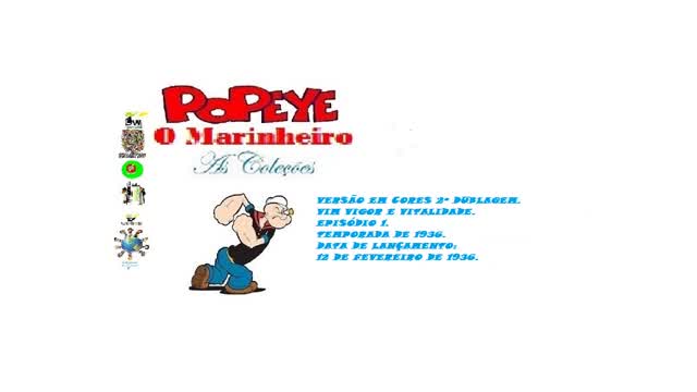 POPEYE O MARINHEIRO _ VONTADE, VIGOR E VITALIDADE VERSÃO EM CORES DUBLADO