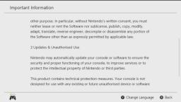Nintendo Switch Important Information