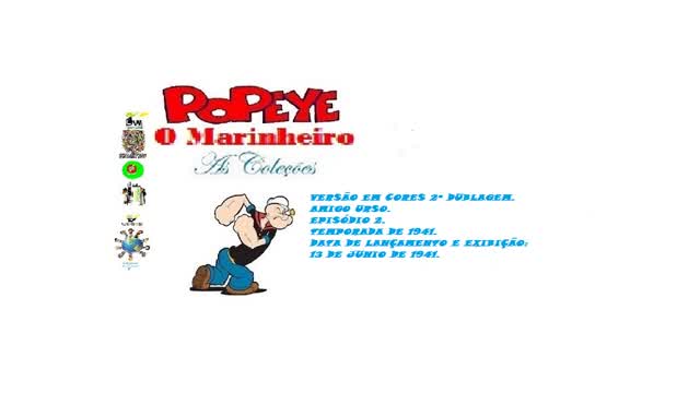 POPEYE O MARINHEIRO _ AMIGO URSO VERSÃO EM CORES DUBLADO