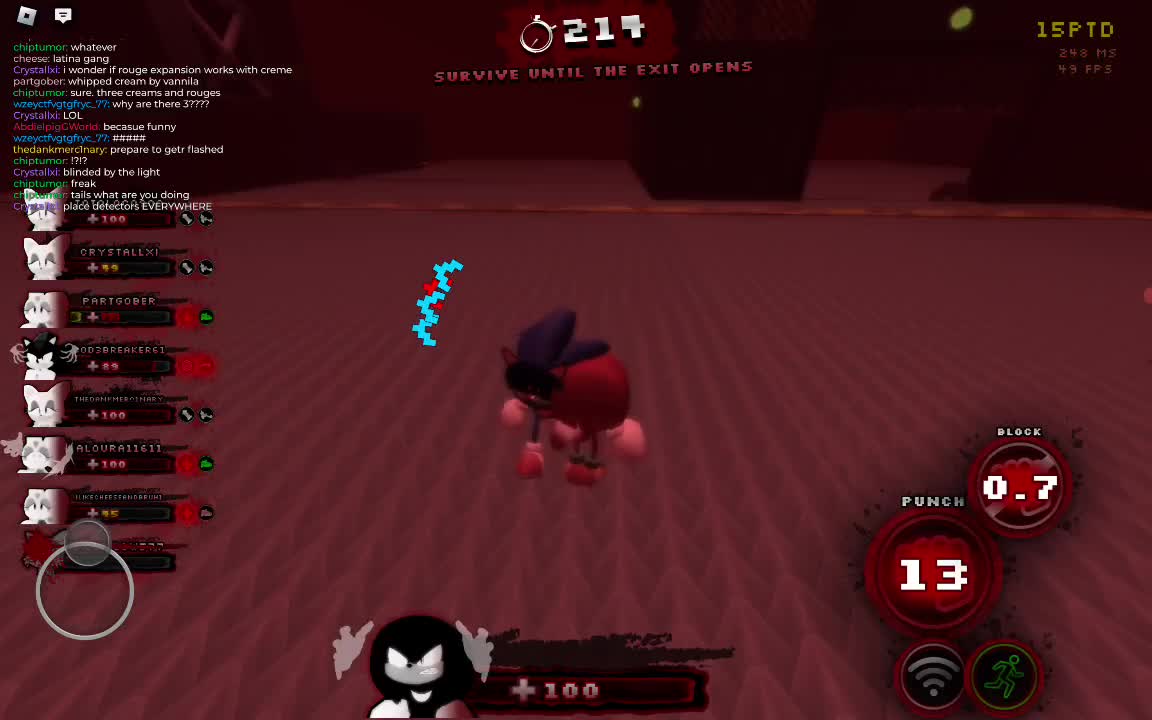 Roblox sonic exe the disaster with 15 players