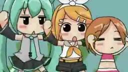 Miku Hatsune, Kagamine Rin & MEIKO アッーウッウッイネイネ（0ﾟ・∀・）