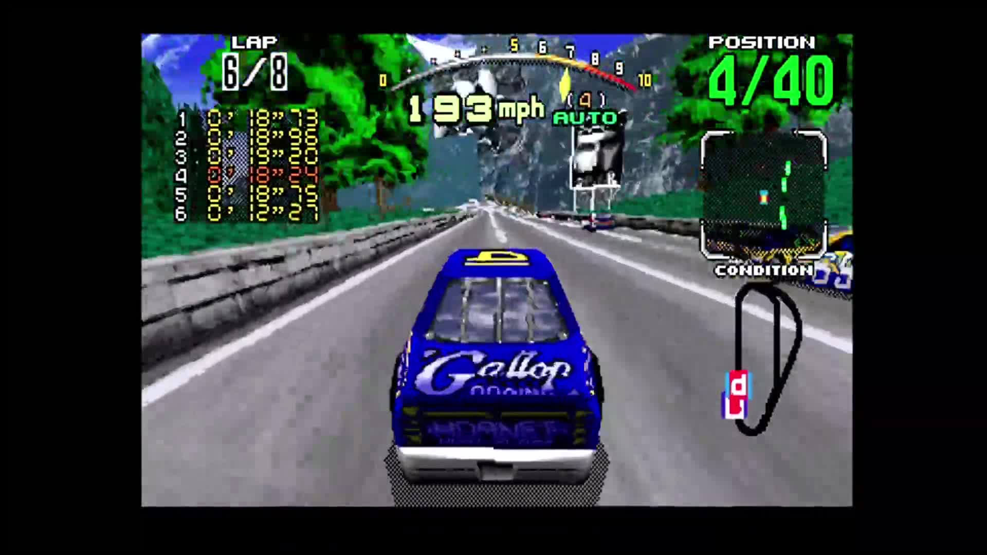 Daytona USA Sega Saturn Gameplay