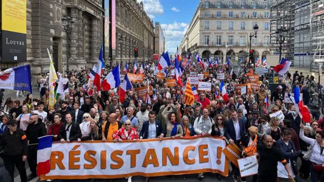 Riots in Paris.