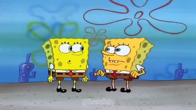 SpongeBob Meets his Past Self