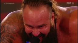 Braun strowman imitating Bray Wyatt laugh