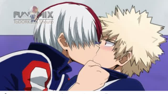 Todoroki Shoto x Bakugo Katsuki Kiss | My Hero Academia