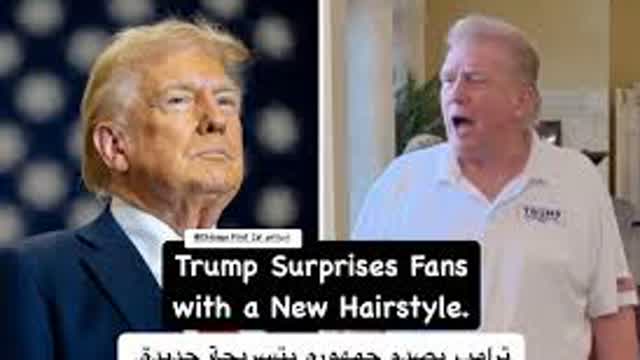 trump's new hair cut, disappearance, bad sign for america