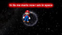 mario goes to space