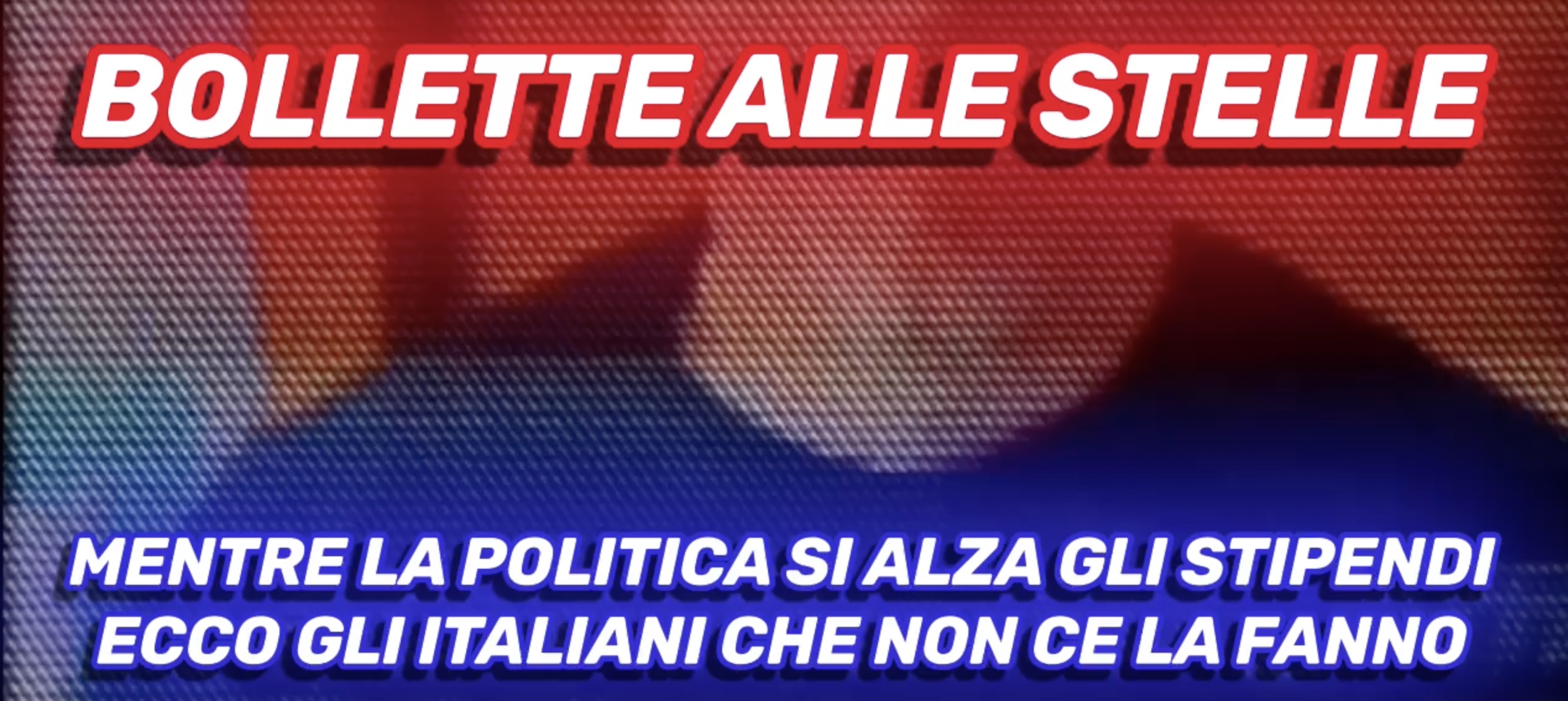 Bollette alle stelle - Mentre la Politica si Alza gli Stipendi ecco gli Italiani che non ce la Fanno