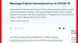 MESSAGE D'ALERTE A MACRON SONT GOUVERNEMENT ET D'AUTRES PAYS POUR DIRE QUE LE COVID EST UNE ARNAQUE 