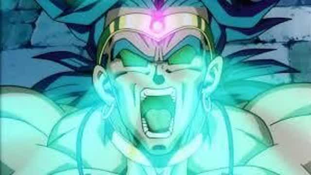 Dragon Ball Z Movie Broly Turning Into Legendary SSJ Original Japanese