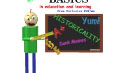 Baldi's Basis Free Exclusive Edition - Official Version