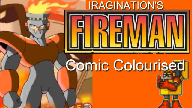 FireMan Comic By Iragination In Colour (Tribute)