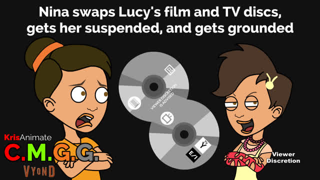 CMGG: Nina swaps Lucy's film and TV discs, gets her suspended, and gets grounded