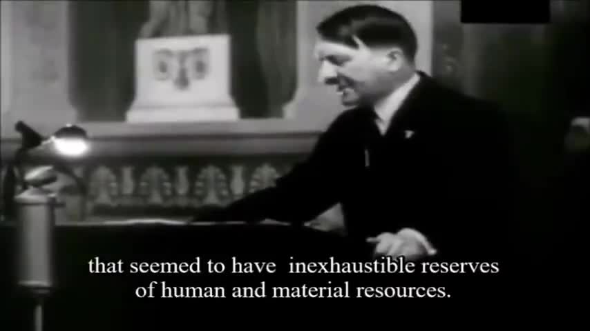 Hitler's Speech On Europe