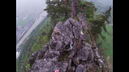 Climbing in the rain