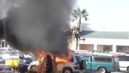 car fire at wal mart [June 24th, 2008]