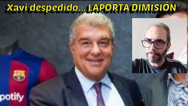 Xavi, despedido. Laporta, dimisión