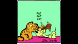 MS Sam reads some Garf comics