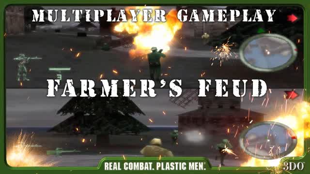 Army Men: World War: Land Sea Air - Multiplayer - Farmer's Feud - CTF (PSX)