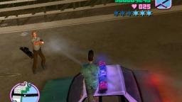 GTA Vice City Police Cop stuck in a Bridget