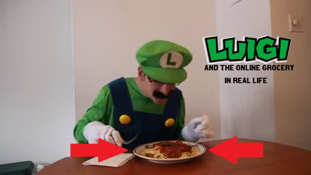 Luigi in Real Life - Online Grocery (Super Mario Bros Level)