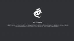 API OUTAGE Discorda 26.01.2022 21;44