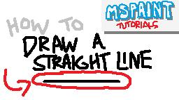 Draw a Straight Line in MSPaint