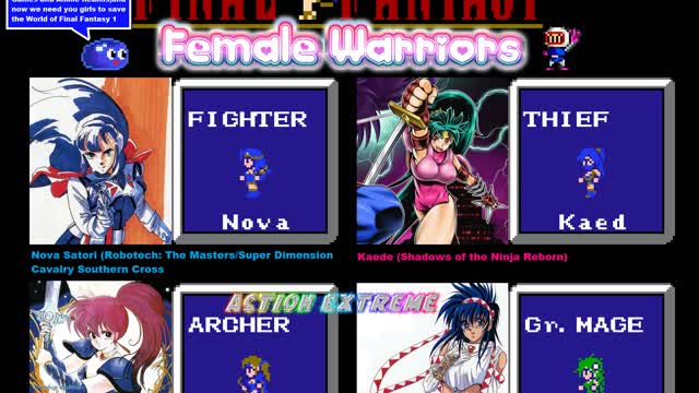 Action Extreme Gaming 2024 - Testing out the New 3.2 Updated Version of Manall's FF1 Female Warriors