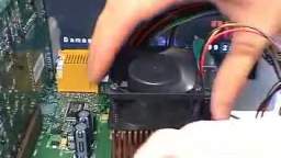 old Pentium vs. AMD test without heat sink