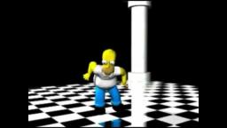 homero bailando cumbia