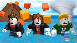 Playing Roblox Natural Disaster