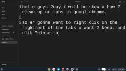 how 2 clean up ur tabs