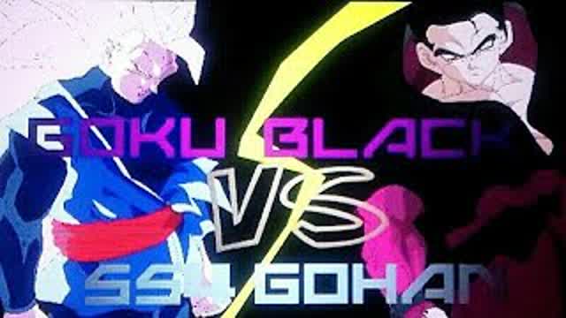 GOKU BLACK SSJ3 vs GOHAN SSJ4