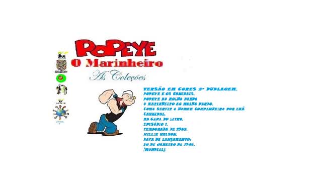 POPEYE O MARINHEIRO _ À MODA DA CASA VERSÃO EM CORES DUBLADO RARO