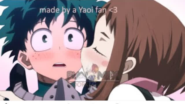 Todoroki x Yaoyorozu Kiss / Uraraka Kisses Deku | My Hero Academia