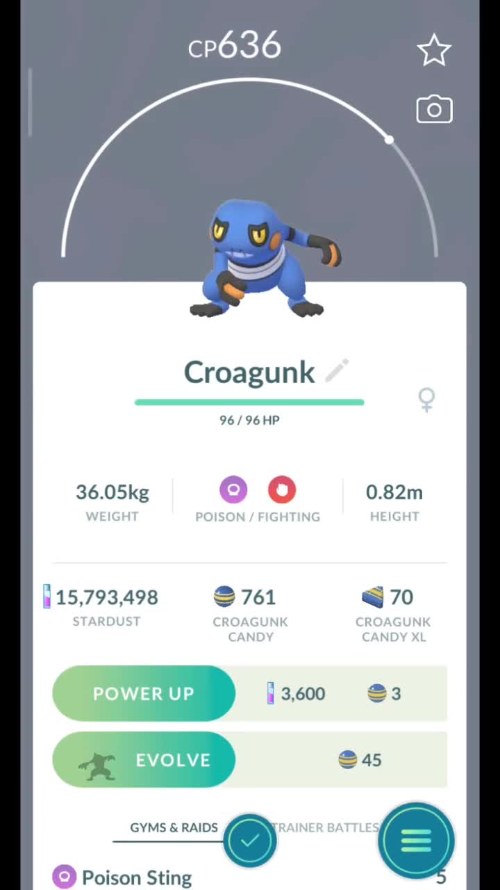 Pokémon GO-Purifying Shadow Croagunk