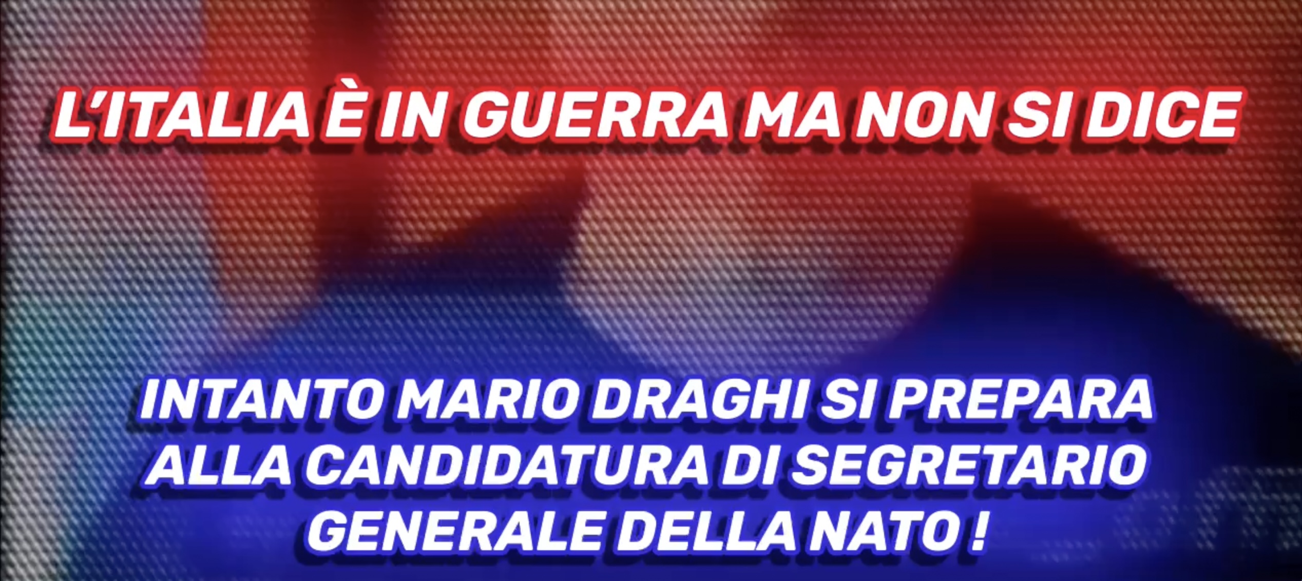 L'Italia è in guerra ma non si dice