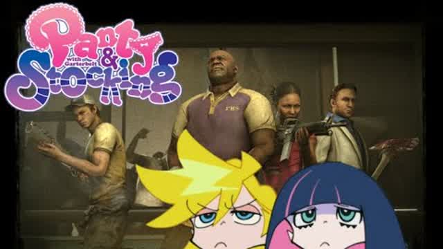 Degenerates improv Left 4 dead (Panty and stocking with Garterbelt)